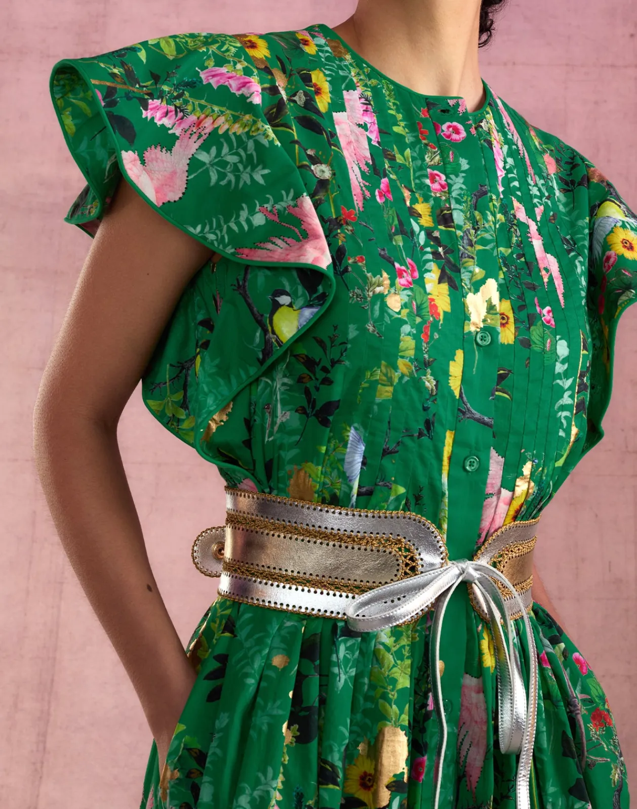 Hot Cynthia Rowley Malta Kaftan GRNFL