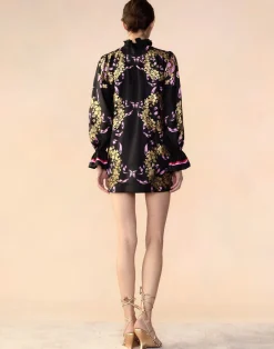 Online Cynthia Rowley Marseille Shift Dress BLKGD