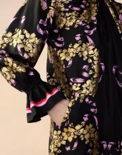 Online Cynthia Rowley Marseille Shift Dress BLKGD