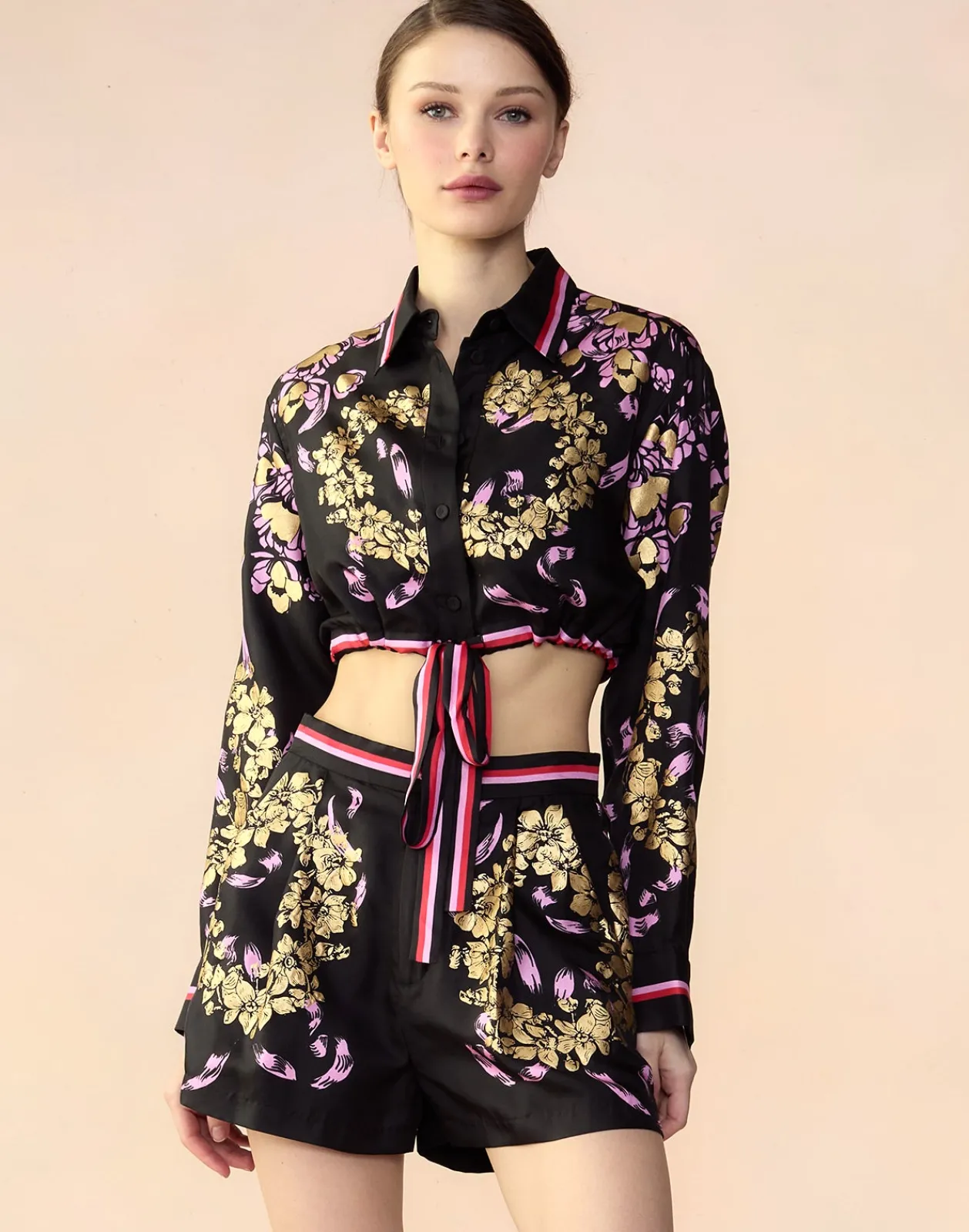 Sale Cynthia Rowley Marseille Shorts BLKGD