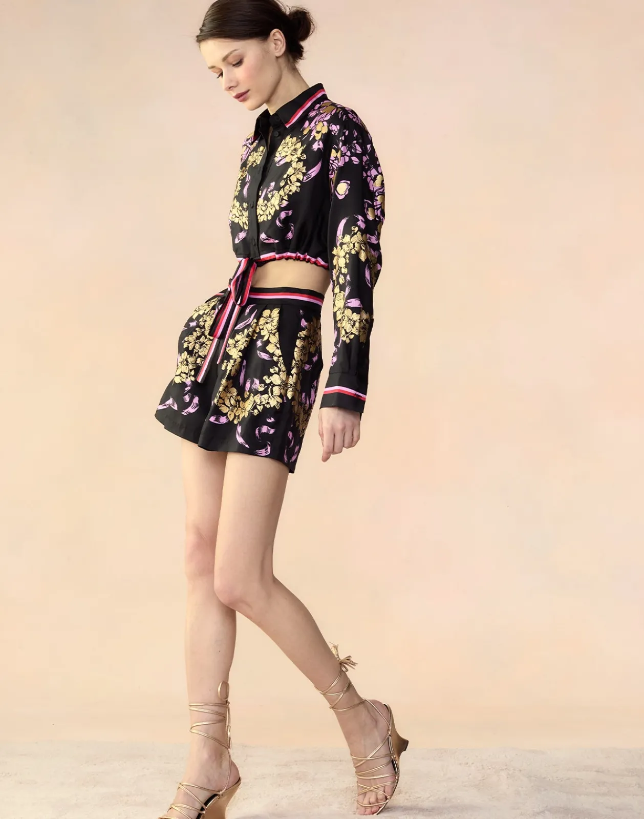 Sale Cynthia Rowley Marseille Shorts BLKGD