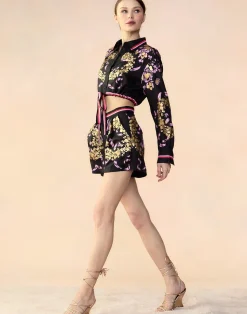 Sale Cynthia Rowley Marseille Shorts BLKGD