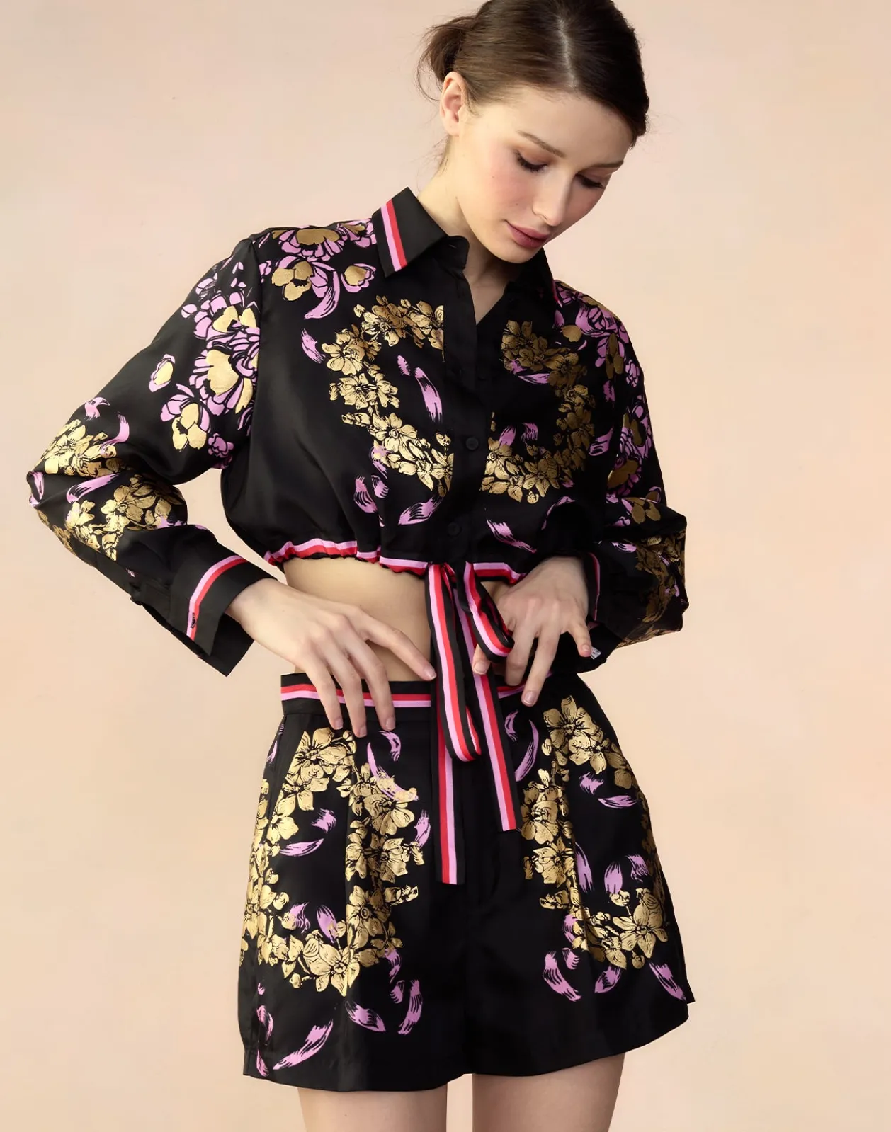 Sale Cynthia Rowley Marseille Shorts BLKGD