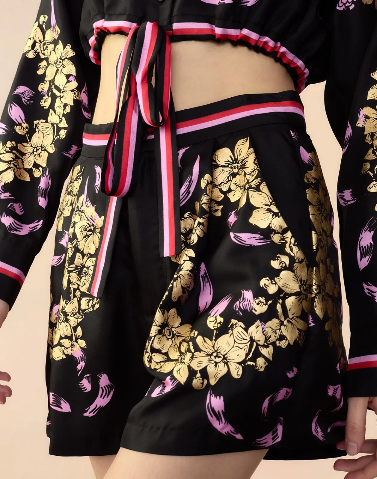 Sale Cynthia Rowley Marseille Shorts BLKGD