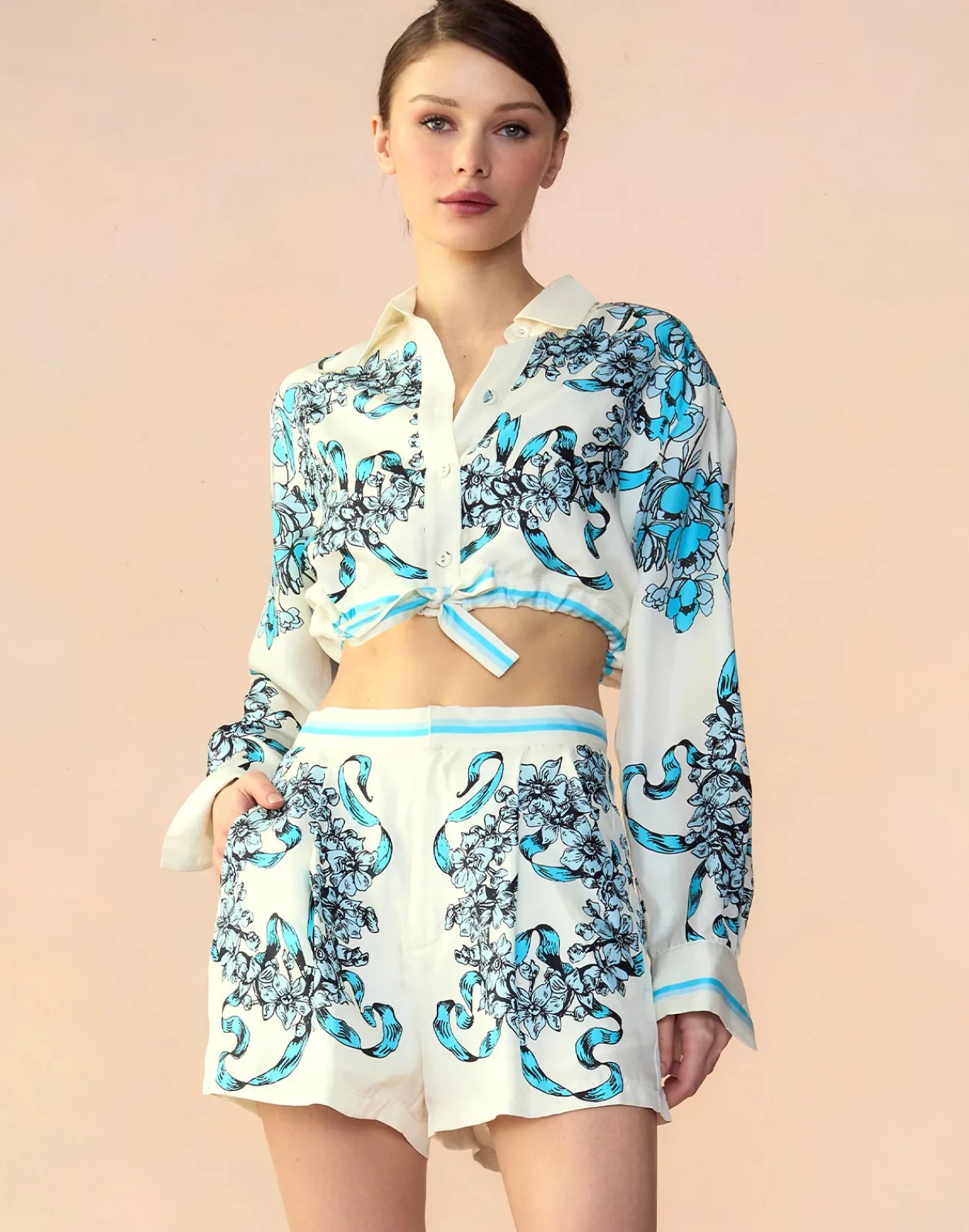 Best Cynthia Rowley Marseille Shorts WTBLU