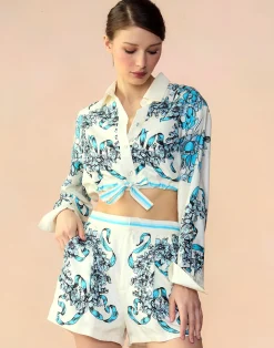 Best Cynthia Rowley Marseille Shorts WTBLU