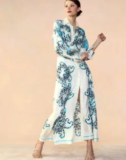 Outlet Cynthia Rowley Marseille Skirt WTBLU