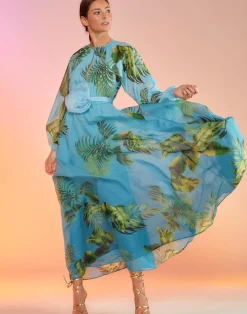 Clearance Cynthia Rowley Messina Silk Dress BLUMLT