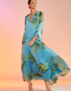 Clearance Cynthia Rowley Messina Silk Dress BLUMLT