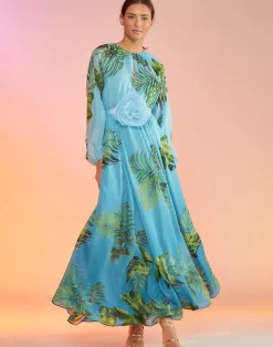 Clearance Cynthia Rowley Messina Silk Dress BLUMLT