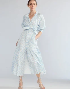 Sale Cynthia Rowley Montauk Cotton Dress BLUWHT