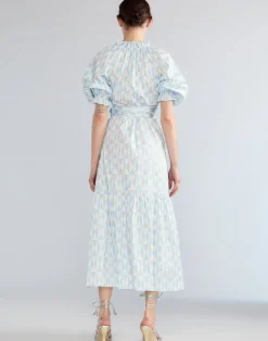 Sale Cynthia Rowley Montauk Cotton Dress BLUWHT
