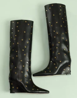 Hot Cynthia Rowley Nailed It Wedge Boot BLACK