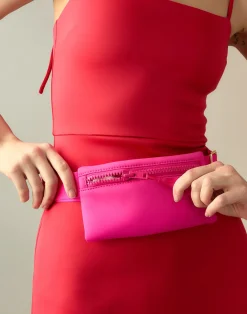 New Cynthia Rowley Neoprene Belt Bag HTPNK