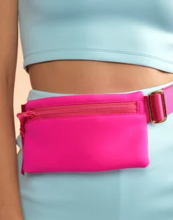 New Cynthia Rowley Neoprene Belt Bag HTPNK