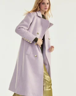 Hot Cynthia Rowley Noa Wool Trench Coat LVNDR