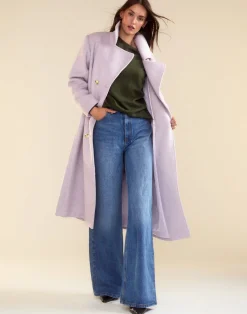 Hot Cynthia Rowley Noa Wool Trench Coat LVNDR