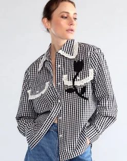 Sale Cynthia Rowley Not My First Rodeo Shirt BWGNH