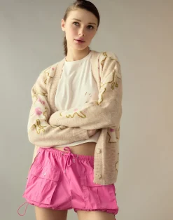 Online Cynthia Rowley Nylon Cargo Shorts HTPNK