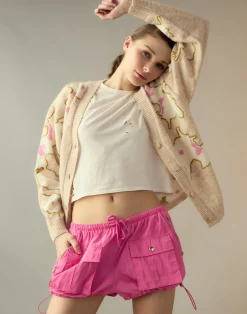 Online Cynthia Rowley Nylon Cargo Shorts HTPNK