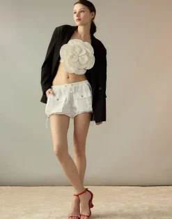 Best Cynthia Rowley Nylon Cargo Shorts White