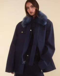 Outlet Cynthia Rowley Outward Bound Field Jacket Denim