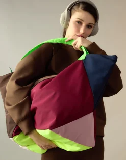 New Cynthia Rowley Oversized Carryall Nylon Tote DRKMT