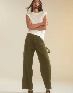 Outlet Cynthia Rowley Paige Painter Pant DRKGR