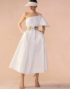 Clearance Cynthia Rowley Palma Dress White