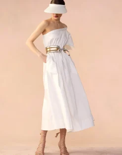 Clearance Cynthia Rowley Palma Dress White