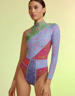 Fashion Cynthia Rowley Patchwork Wetsuit FRLMU