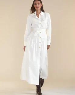 Online Cynthia Rowley Perennial Shirt Dress White