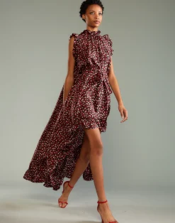 Discount Cynthia Rowley Piper Silk Dress BLRDPK