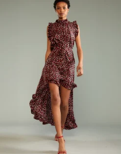 Discount Cynthia Rowley Piper Silk Dress BLRDPK