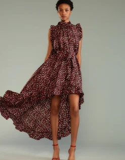 Discount Cynthia Rowley Piper Silk Dress BLRDPK