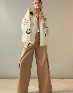 Online Cynthia Rowley Playful Patchwork Cardigan WHTML