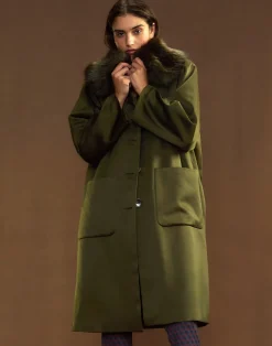 Discount Cynthia Rowley Polished Coat
