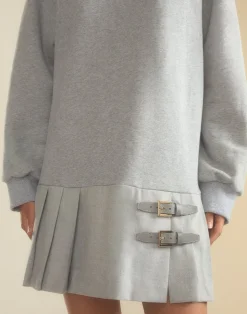 Outlet Cynthia Rowley Preston Kilt Sweatshirt Dress HGREY