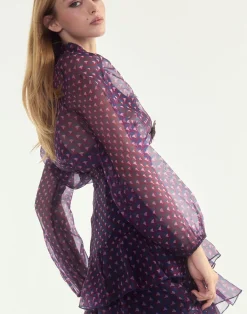 Discount Cynthia Rowley Prim Silk Organza Blouse RDNVY