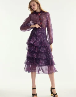 Outlet Cynthia Rowley Prim Silk Organza Skirt RDNVY