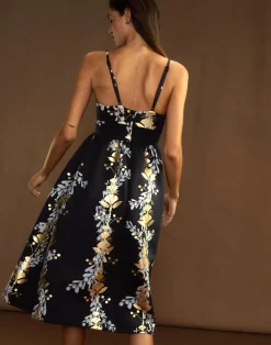 Outlet Cynthia Rowley Pure Gold Bonded Dress BLKGD