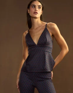 New Cynthia Rowley Rho Bonded Top RDNVY