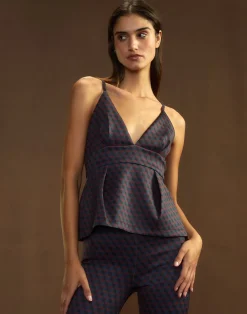 New Cynthia Rowley Rho Bonded Top RDNVY