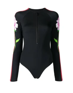 Clearance Cynthia Rowley Riley Surfsuit BLACK