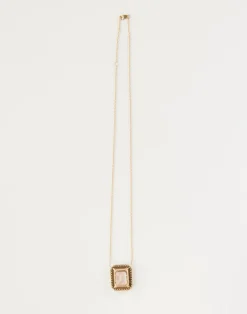 Hot Cynthia Rowley Rose Quartz and Peridot Pendant