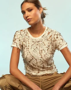 New Cynthia Rowley Safety First Tee White