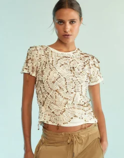 New Cynthia Rowley Safety First Tee White