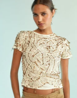 New Cynthia Rowley Safety First Tee White