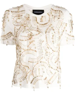 New Cynthia Rowley Safety First Tee White