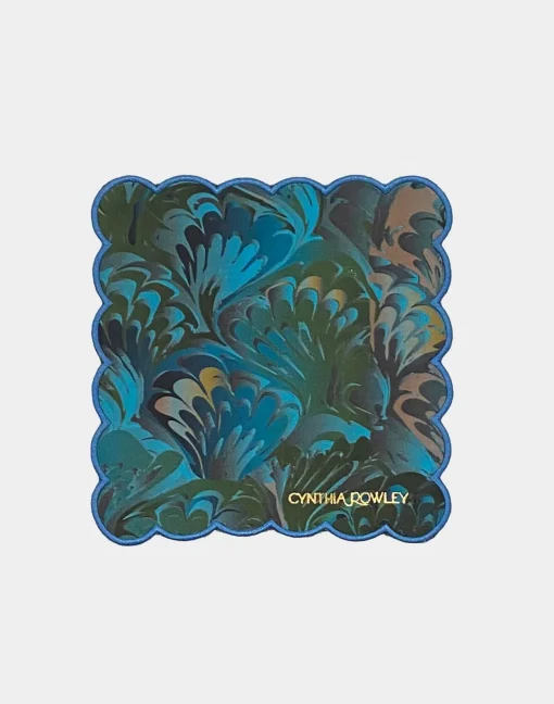 Outlet Cynthia Rowley Scallop Embroidered Edge Cocktail Napkin GRNMA